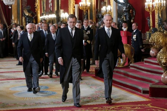 Mariano Rajoy y Pedro Morenés en la Pascua Militar 2016 