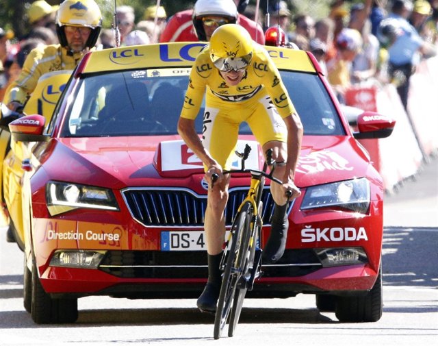 Chris Froome en la contrarreloj del Tour