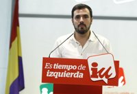 Garzón achaca parte de la pérdida de votos al "caótico" proceso de confluencia con Podemos