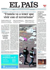 Las portadas de los periódicos de hoy, sábado 16 de julio de 2016