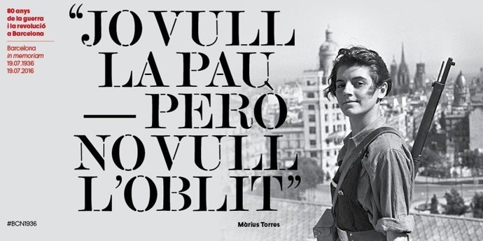 Cartel de la conmemoración del 80 aniv. Guerra Civil