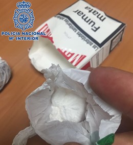 Parte de la droga intervenida