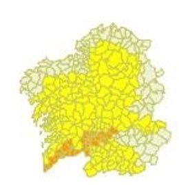 Alerta naranja en la zona del Miño