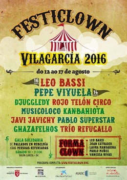 El Festiclown inundará de nuevo las calles de Vilagarcía