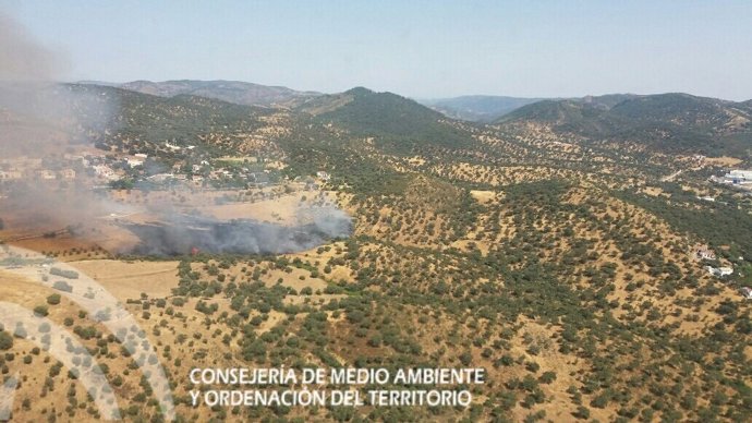 Incendio en Villaharta (Córdoba)