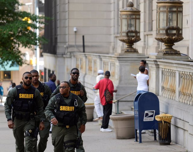 Policías en Baltimore, Maryland