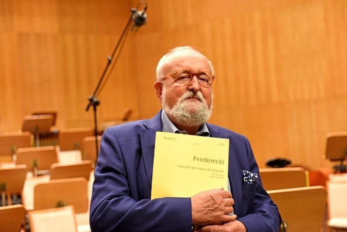 Maestro polaco Krzyzstof Penderecki 