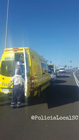 Un joven es atropellado en la Avenida Hespérides