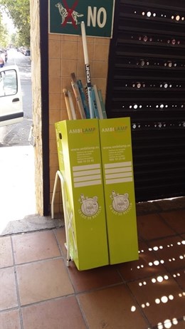 Reciclaje lámparas y fluorescentes