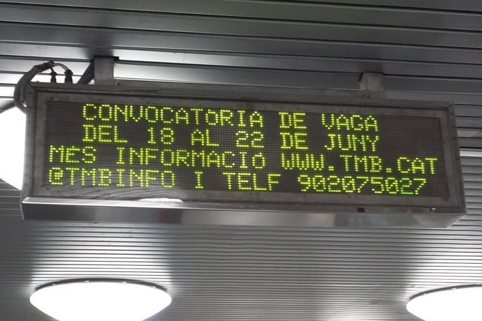 Huelga en el Metro de Barcelona