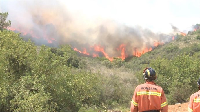 Imagen de archivo del incendio de Bolbaite