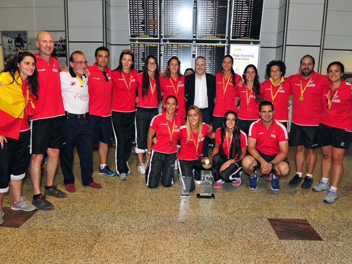 Selección española femenina balonmano playa Blázquez