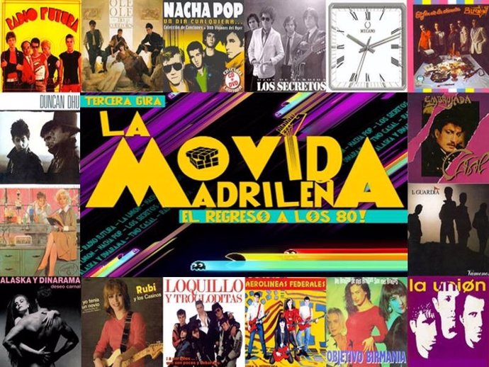 Cartel del musical de la Movida Madrileña