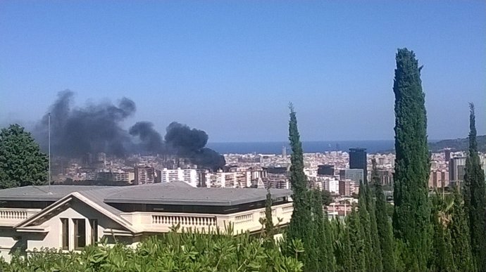 Incendio en la calle Pedro i Pons de Barcelona