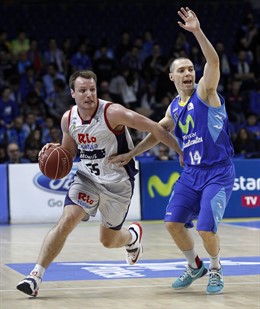 Rafa Luz y Javier Salgado durante el partido 