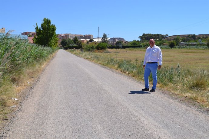 El alcalde de Alcañiz ha supervisado los trabajos en esta vía
