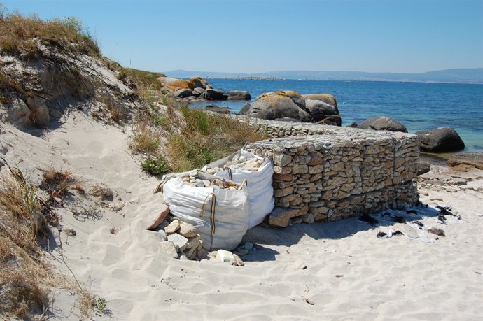 Illa de Guidoiro Areoso, en la ría de Pontevedra