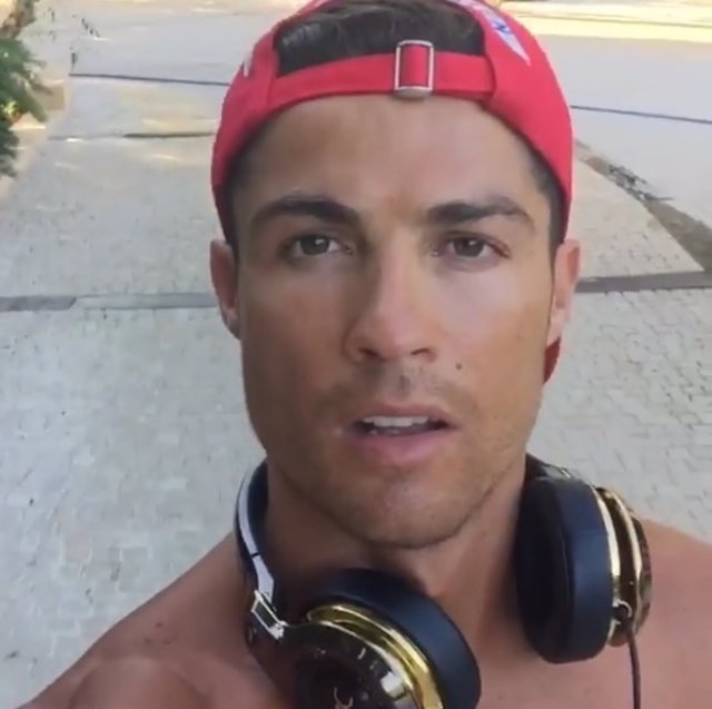 Cristiano Ronaldo durante sus vacaciones de verano