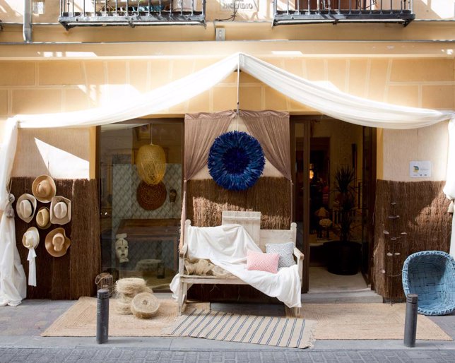 Tienda decorada del Barrio de Las Letras