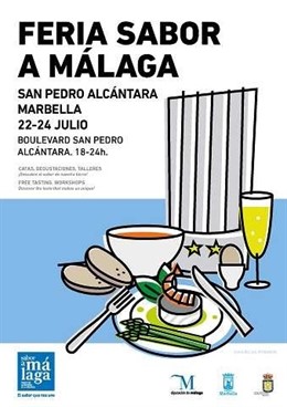 Cartel de la Feria Sabor a Málaga en San Pedro, Marbella