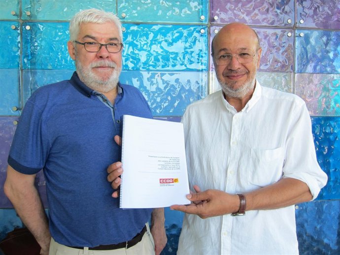 Jordi Llorens y Joan Carles Gallego (CC.OO. De Catalunya)