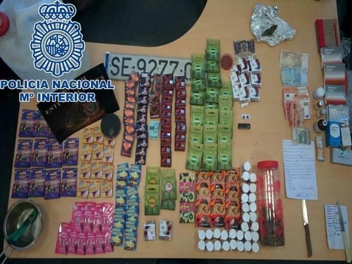 Droga caníbal incautada en Alcalá de Guadaíra (Sevilla)