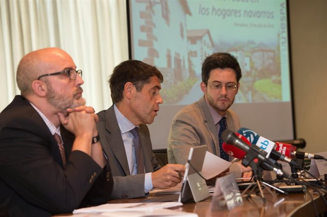 Responsables de UNESPA durante la rueda de prensa 