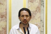Pablo Iglesias acusa a Homs (CDC) de apoyar en el Congreso "a quien le quiere encarcelar"