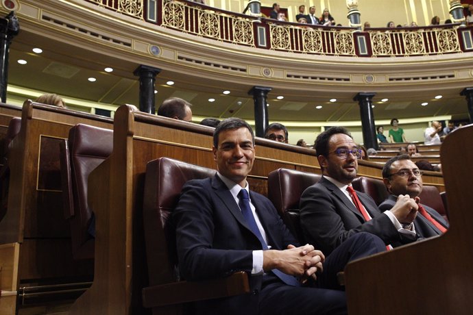 Pedro Sánchez en la sesión constitutiva del Congreso
