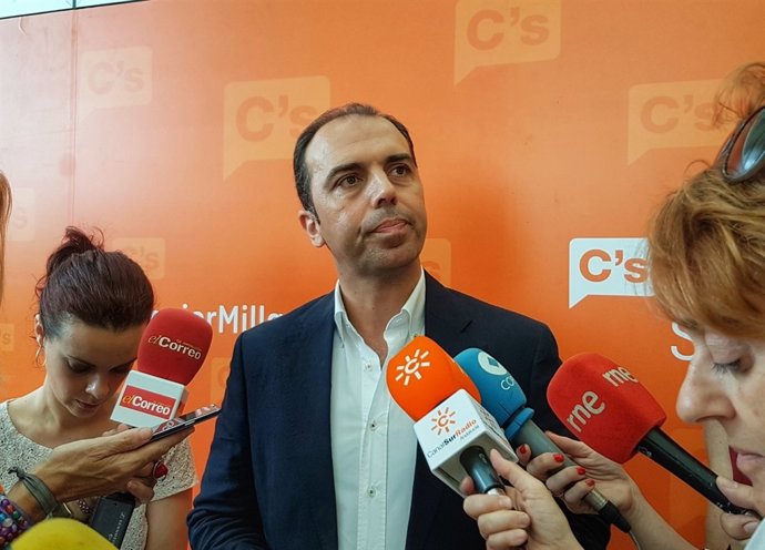 Imagen del portavoz de Ciudadanos en el Ayuntamiento de Sevilla.