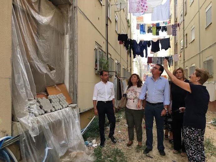 El presidente del PP de Huelva, Manuel Andrés González, en El Torrejón.