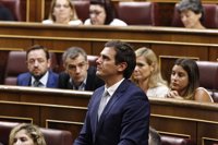 Rivera asegura que Ciudadanos sólo ha recibido votos del PP para la Mesa del Congreso