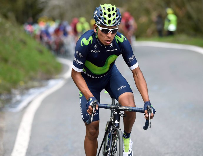 Nairo Quintana (Movistar Team), en el Tour de Romandía