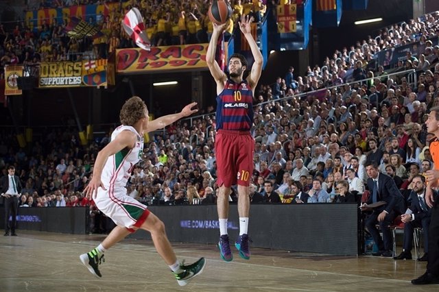 Álex Abrines en el Barcelona - Lokomotiv Kuban 