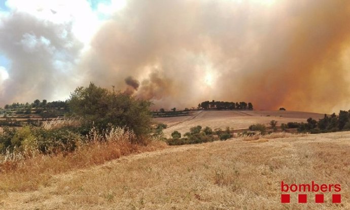 Incendio forestal de Rocallaura