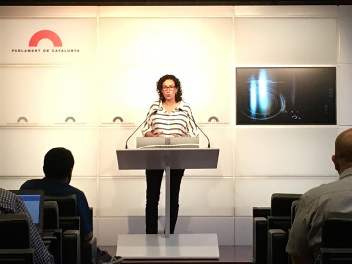 La portavoz de JxSí en el Parlament, Marta Rovira