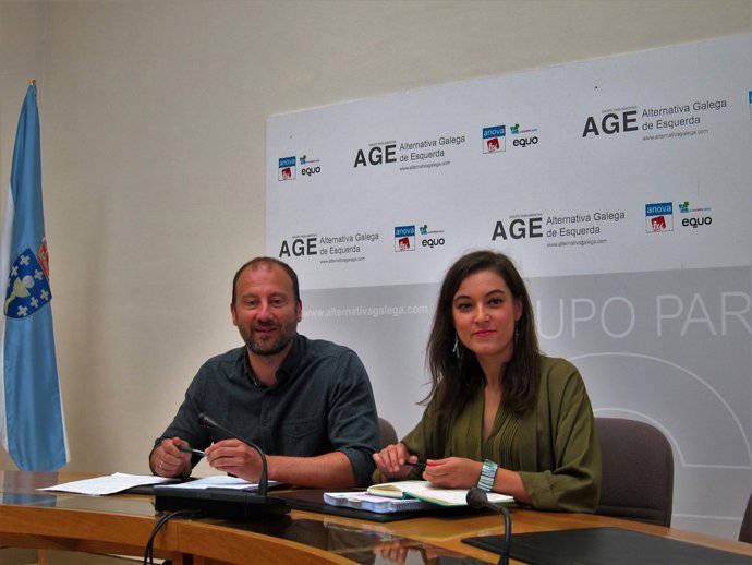 Ramón Vázquez y Eva Solla, diputados de AGE