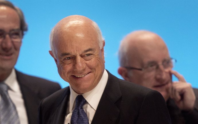 Francisco Gonzalez, chairman and CEO of Spain's second biggest bank BBVA, leaves