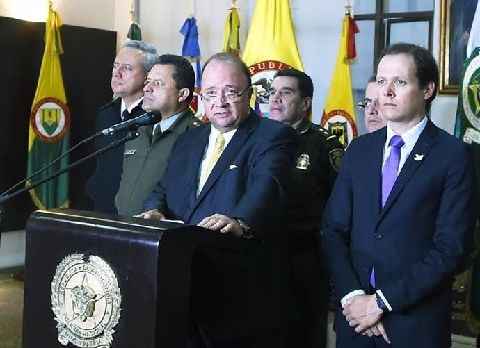 Rueda de Prensa Ministro de Defensa, Luis Carlos Villegas