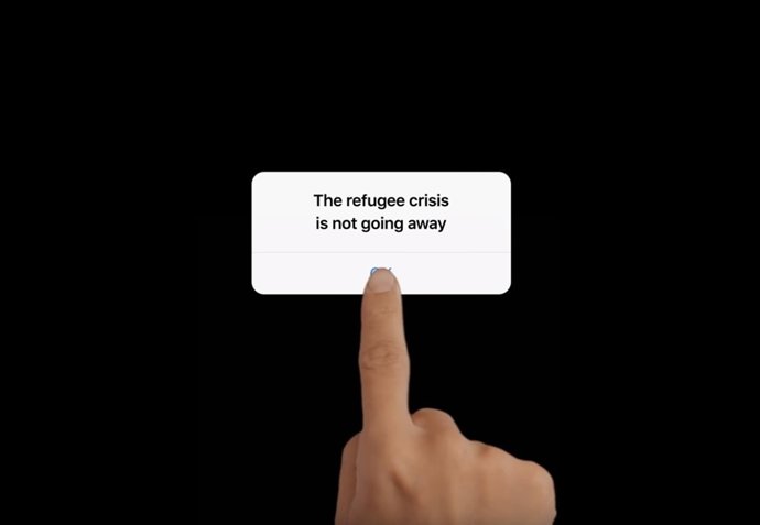 Esto se vería en tu móvil si fueses uin refugiado llegando a Europa