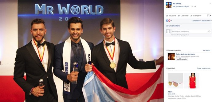 LOS GANADORES DE MISTER MUNDO 2016