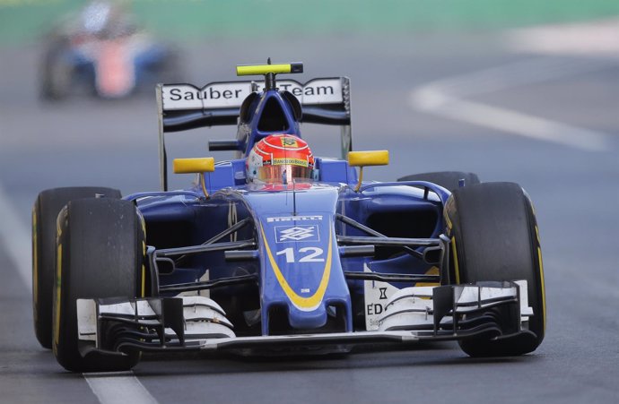 El brasileño Felipe Nasr con el Sauber 2016
