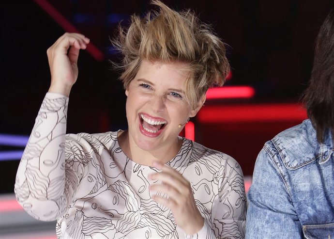 Tania Llasera durante la presentación de 'La Voz'