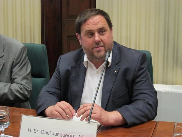 Oriol Junqueras, en el Parlament