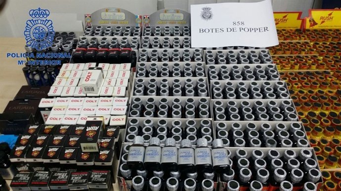 Sustancias intervenidas a los detenidos 