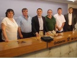 Firmantes de los convenios