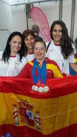 La deportista Sara Marín, campeona de los Juegos con Síndrome de Down