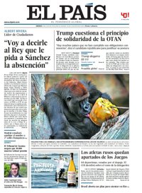 Las portadas de los periódicos de hoy, viernes 22 de julio de 2016