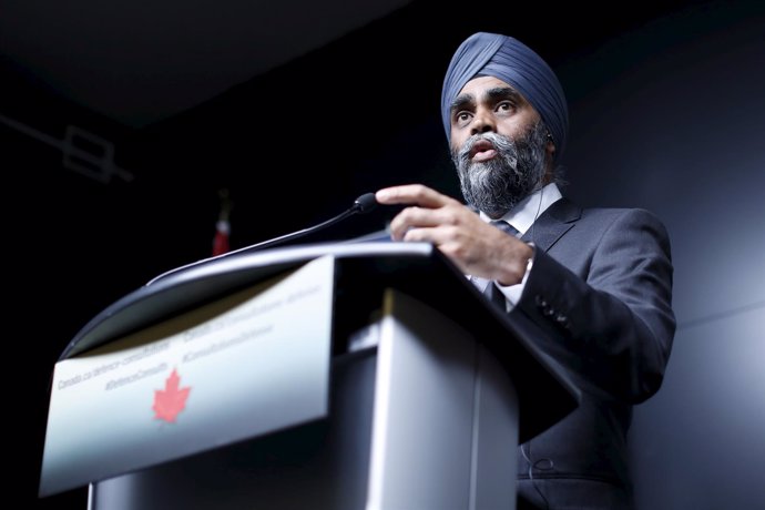 El ministro de Defensa de Canadá, Harjit Sajjan 