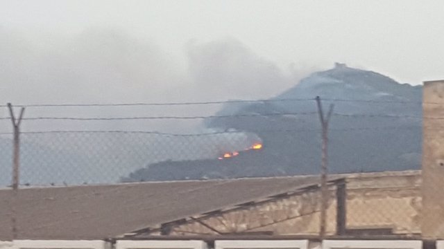 Incendio en el Monte Gurugú en Melilla